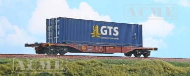 ACME 40430 - H0 - Containertragwagen Touax GTS Rail, Ep. V-VI